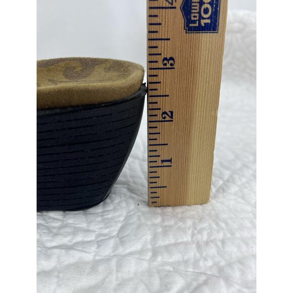 Romika Women 38 (US 6.5) Copper Studded Slip On Summer Clog Mules Shoes - Picture 3 of 11